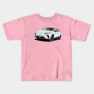 MG4 EV Electric Car in White Kids T-Shirt